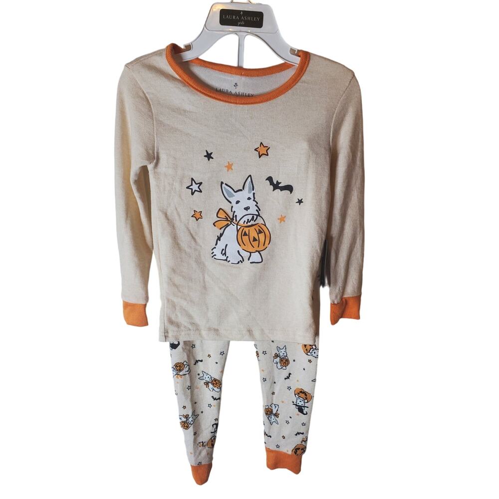 Laura Ashley Girls 4T Halloween Pajamas, 2-Piece Set, NWOT